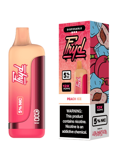 FRYD Disposable 12,0000 Puffs (17mL) 50mg Peach Ice