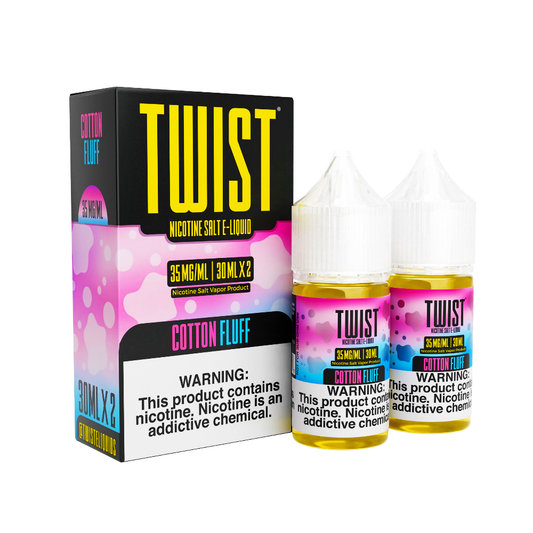 Cotton Fluff | Twist E-Liquid Salts | x2-30mL 35mg with packaging