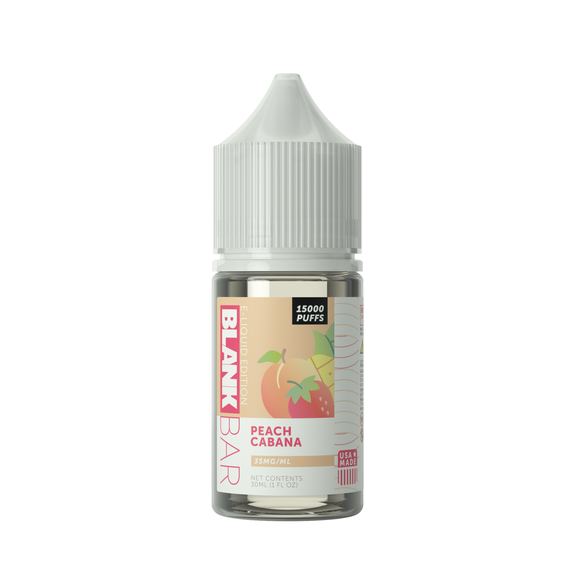 Peach Cabana | Blank Bar 15000 Puff | 30mL bottle