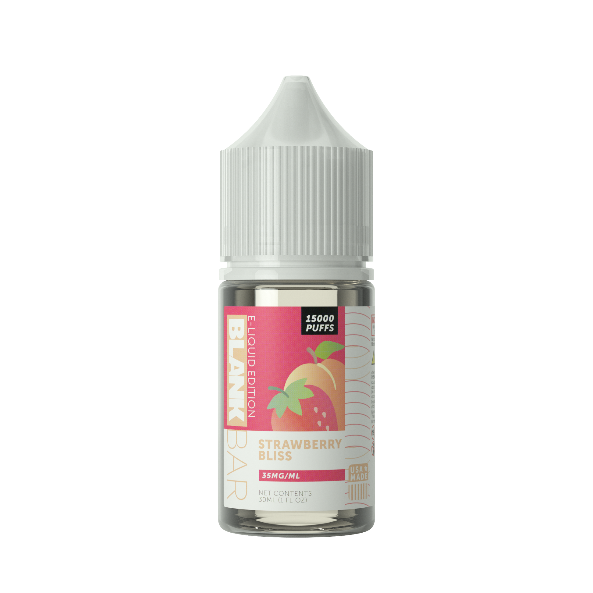 Strawberry Bliss | Blank Bar 15000 Puff | 30mL bottle