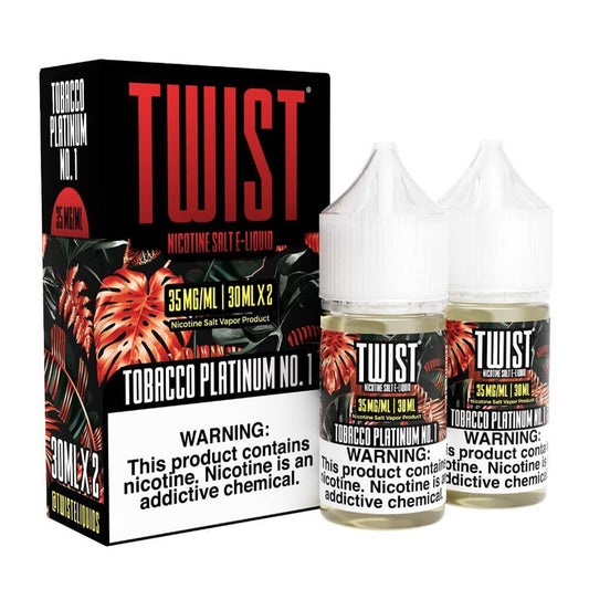 Twist Salts-Tobacco Platinum No. 1, x2-30mL with packaging