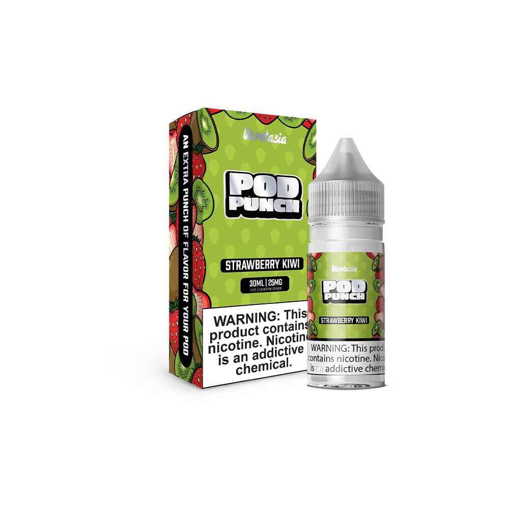 Strawberry Kiwi Ice | Vapetasia Pod Punch Salts | 30mL 25mg bottle with packaging