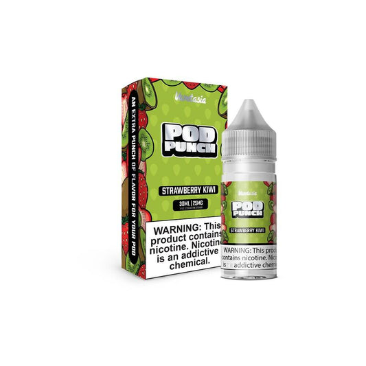 Strawberry Kiwi Ice | Vapetasia Pod Punch Salts | 30mL 25mg bottle with packaging