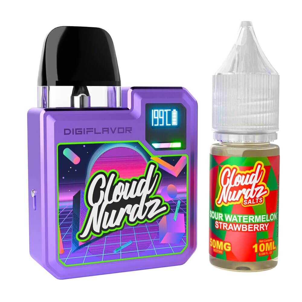 Geekvape Digi-Q Kit + Daddy’s Vapor 10mL Salts 50mg (Pod System + E-Liquid) sour watermelon strawberry