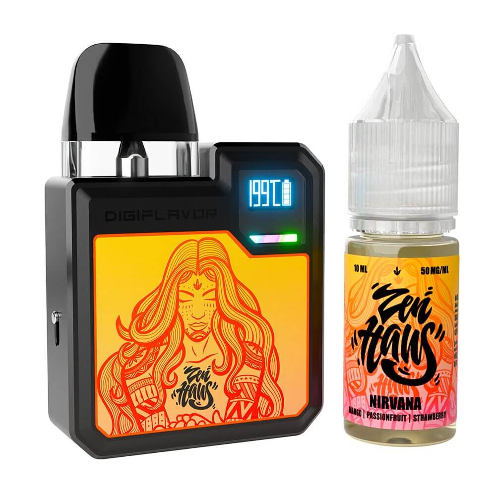 Geekvape Digi-Q Kit + Daddy’s Vapor 10mL Salts 50mg (Pod System + E-Liquid) nirvana