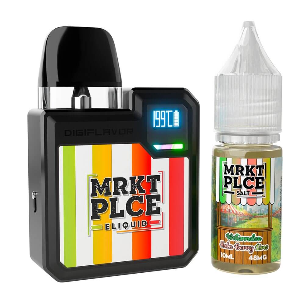 Geekvape Digi-Q Kit + Daddy’s Vapor 10mL Salts 50mg (Pod System + E-Liquid) watermelon hula berry lime