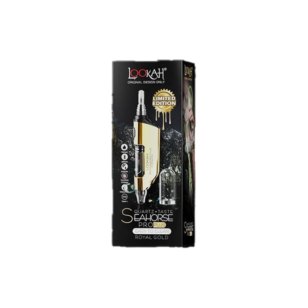 Lookah Seahorse Pro Plus Nectar Collector Wax Vaporizer (650mAh) Royal Gold