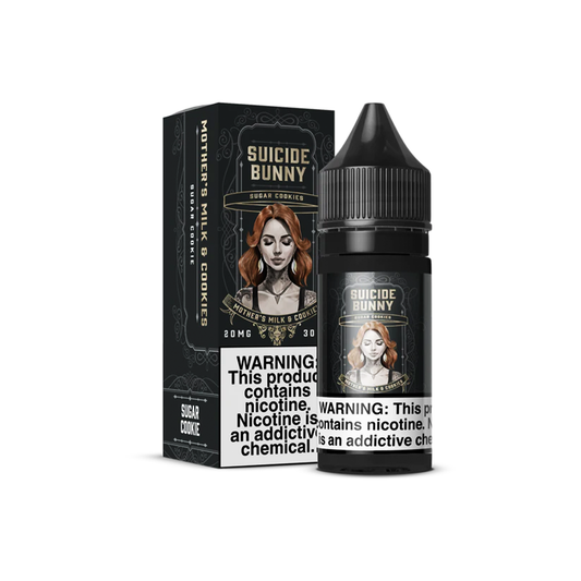 Mother's Milk & Cookies | Suicide Bunny Salts | 30mL 20mg bottle with packaging