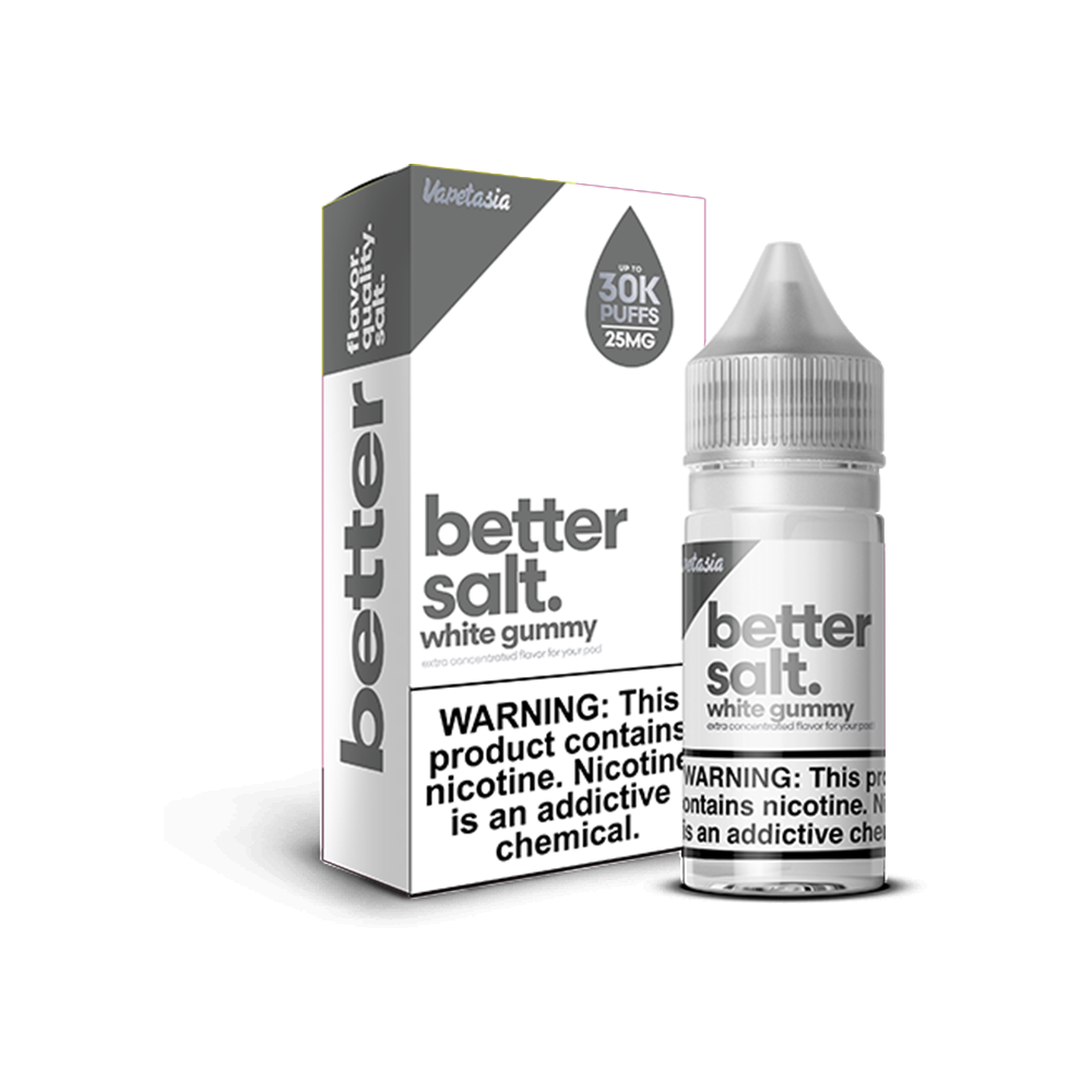 White Gummy | Vapetasia Salts | 30mL 25mg with packaging