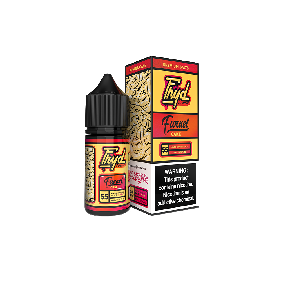 Funnel Cake | FRYD Salts | 30mL 55mg bottle with packaging