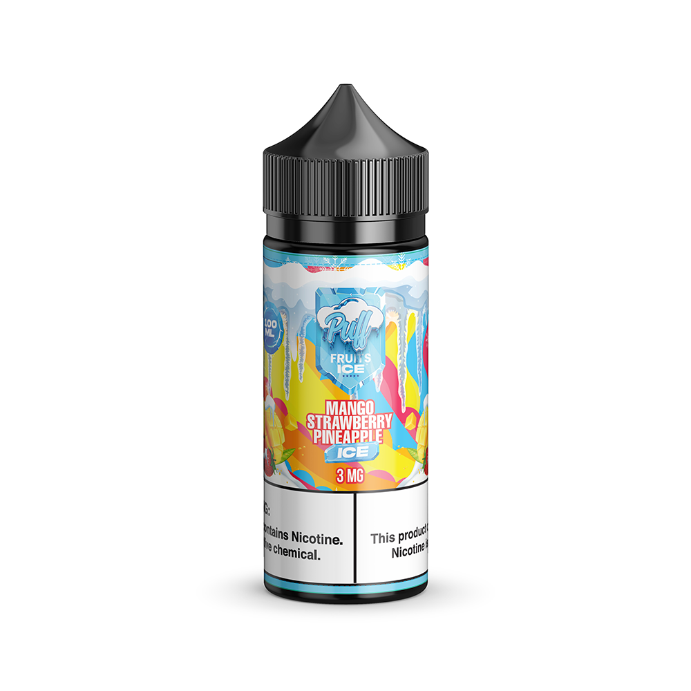 Mango Strawberry Pineapple Ice | Puff Fruits | 100mL 3mg bottle