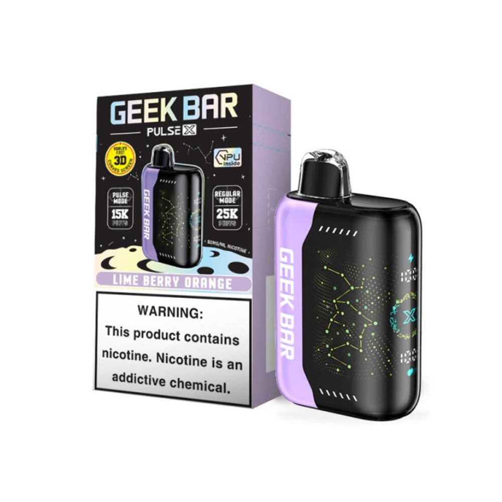 Geek Bar Pulse X Disposable 25000 Puffs 18mL 50mg Lime Berry Orange