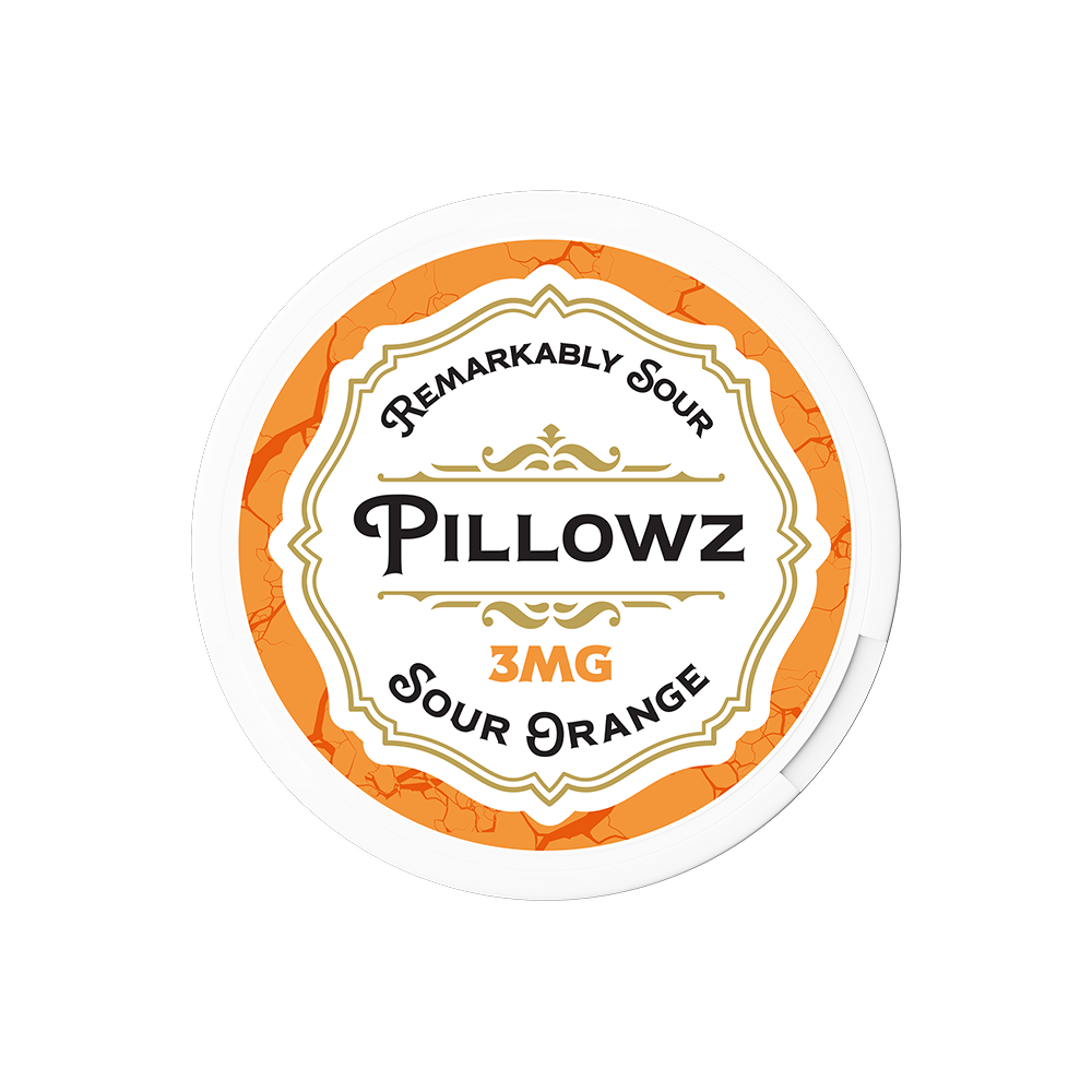 Pillowz TFN Nicotine Pouches (20ct Can)(5-Can Pack) 3mg Sour Orange