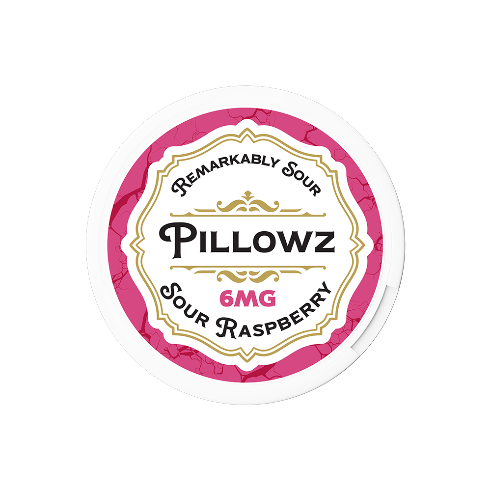 Pillowz TFN Nicotine Pouches (20ct Can)(5-Can Pack) 6mg Sour Raspberry