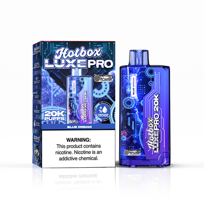 Puff Labs Hotbox Luxe Pro | 20000Puff | 22mL - Blue Dream with packaging