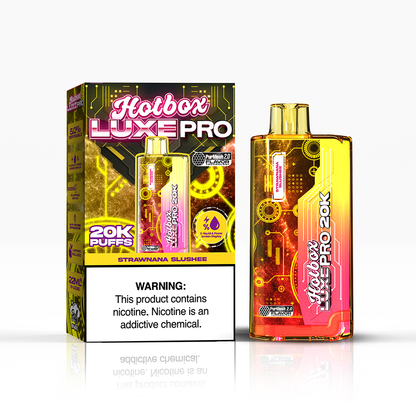 Puff Labs Hotbox Luxe Pro | 20000Puff | 22mL - Strawnana Slushee with packaging