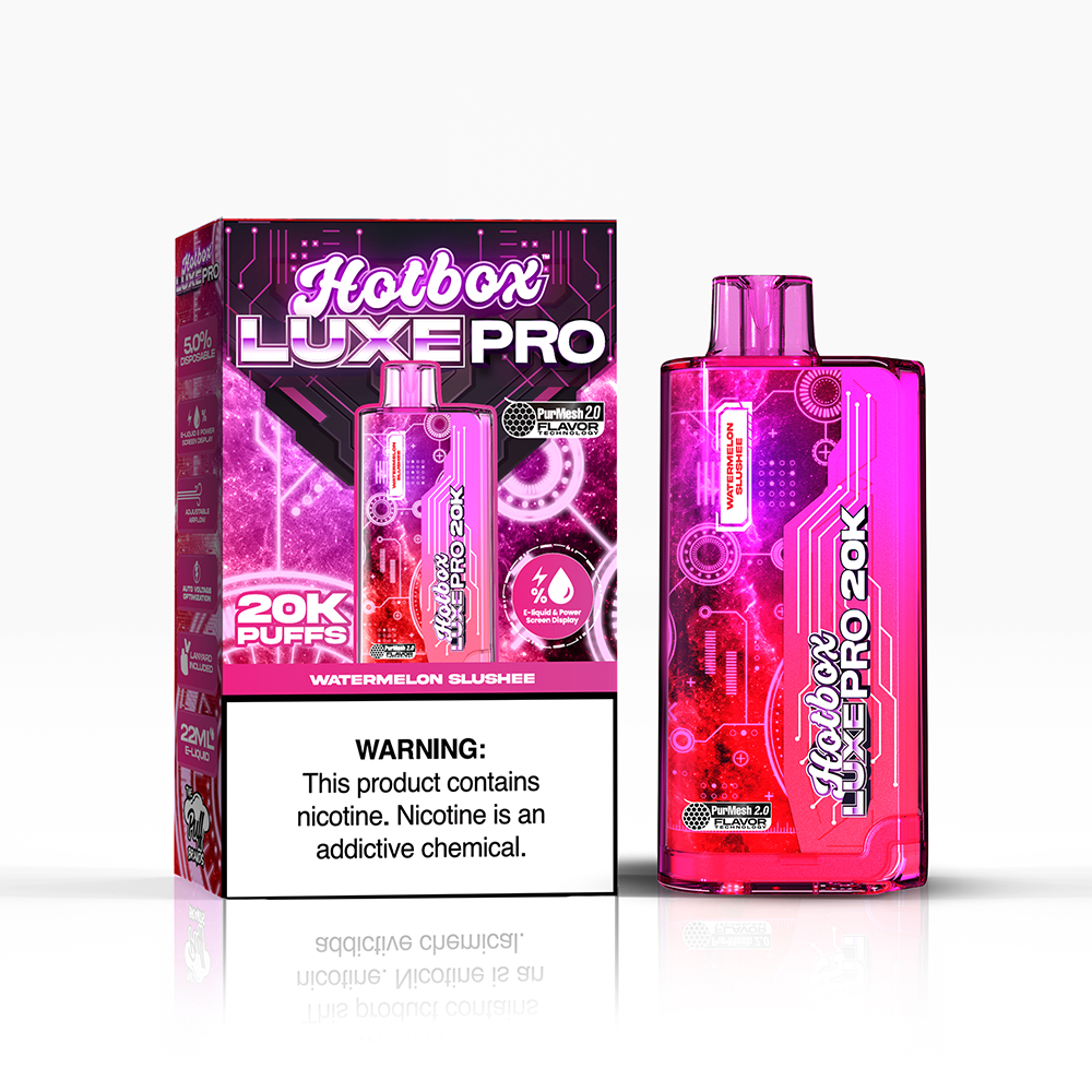 Puff Labs Hotbox Luxe Pro | 20000Puff | 22mL - Watermelon Slushee with packaging