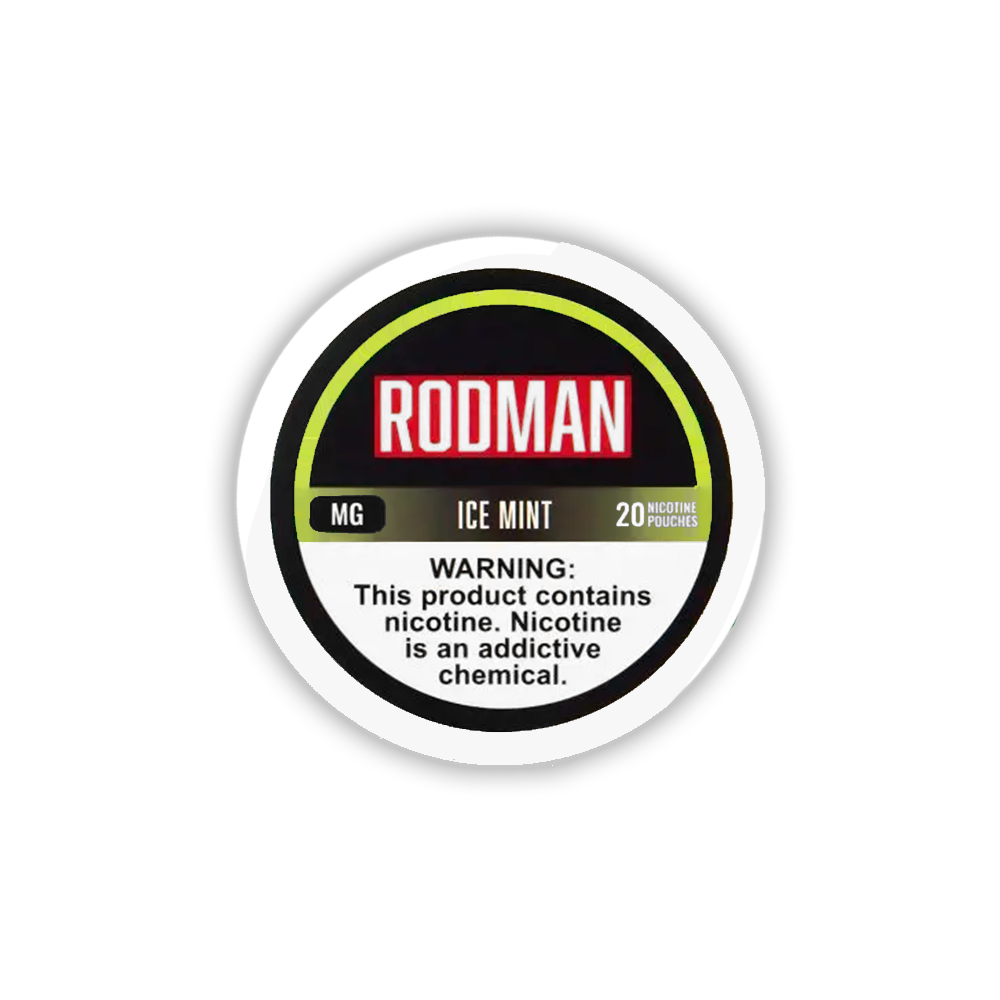 Rodman - Nicotine Pouches (20ct Can)(5-Can Pack) | Ice Mint