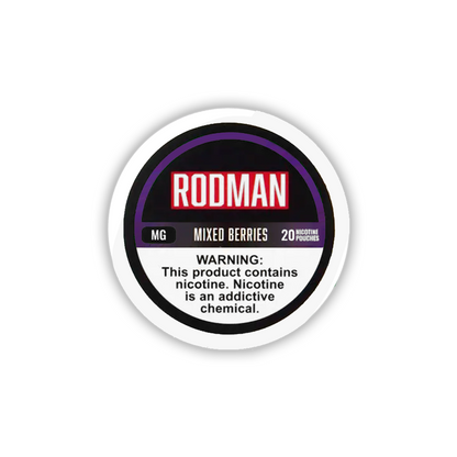 Rodman - Nicotine Pouches (20ct Can)(5-Can Pack) | Mixed Berries