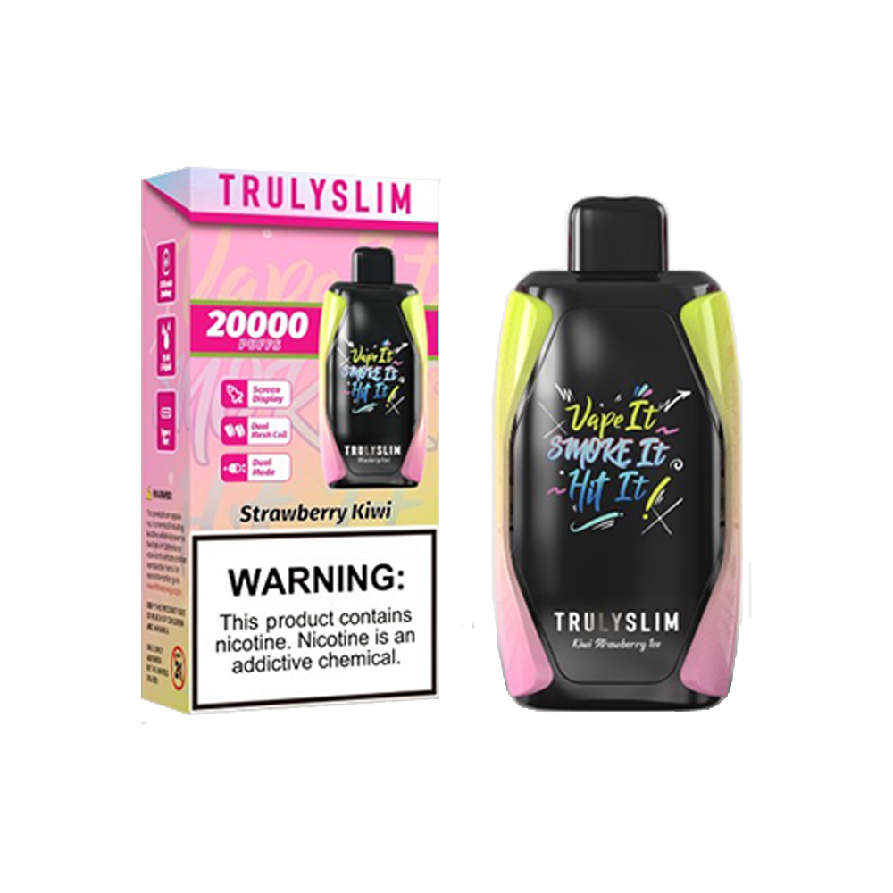 Truly Bar Trulyslim 20K | 20000Puff | 18mL - Strawberry Kiwi with packaging