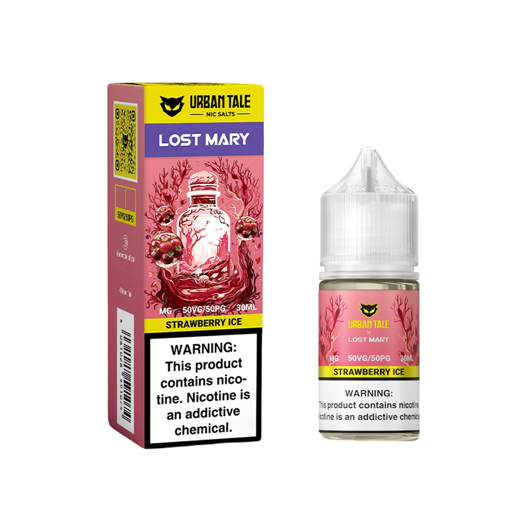 Strawberry Ice | Urban Tale Lost Mary Salts | 30mL bottle with packaging