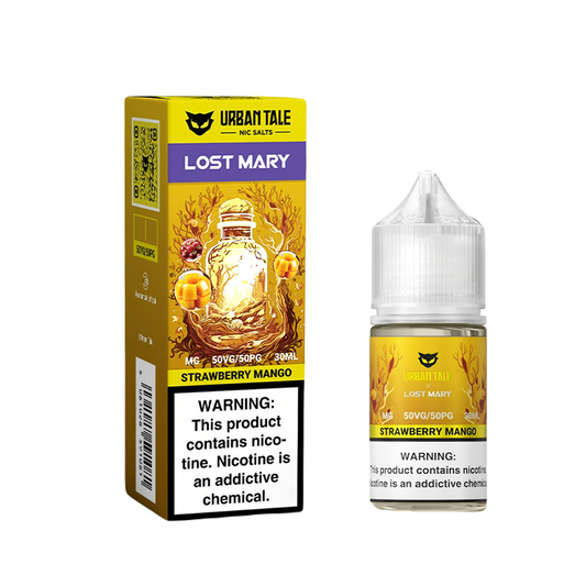 Strawberry Mango | Urban Tale Lost Mary Salts | 30mL bottle with packaging