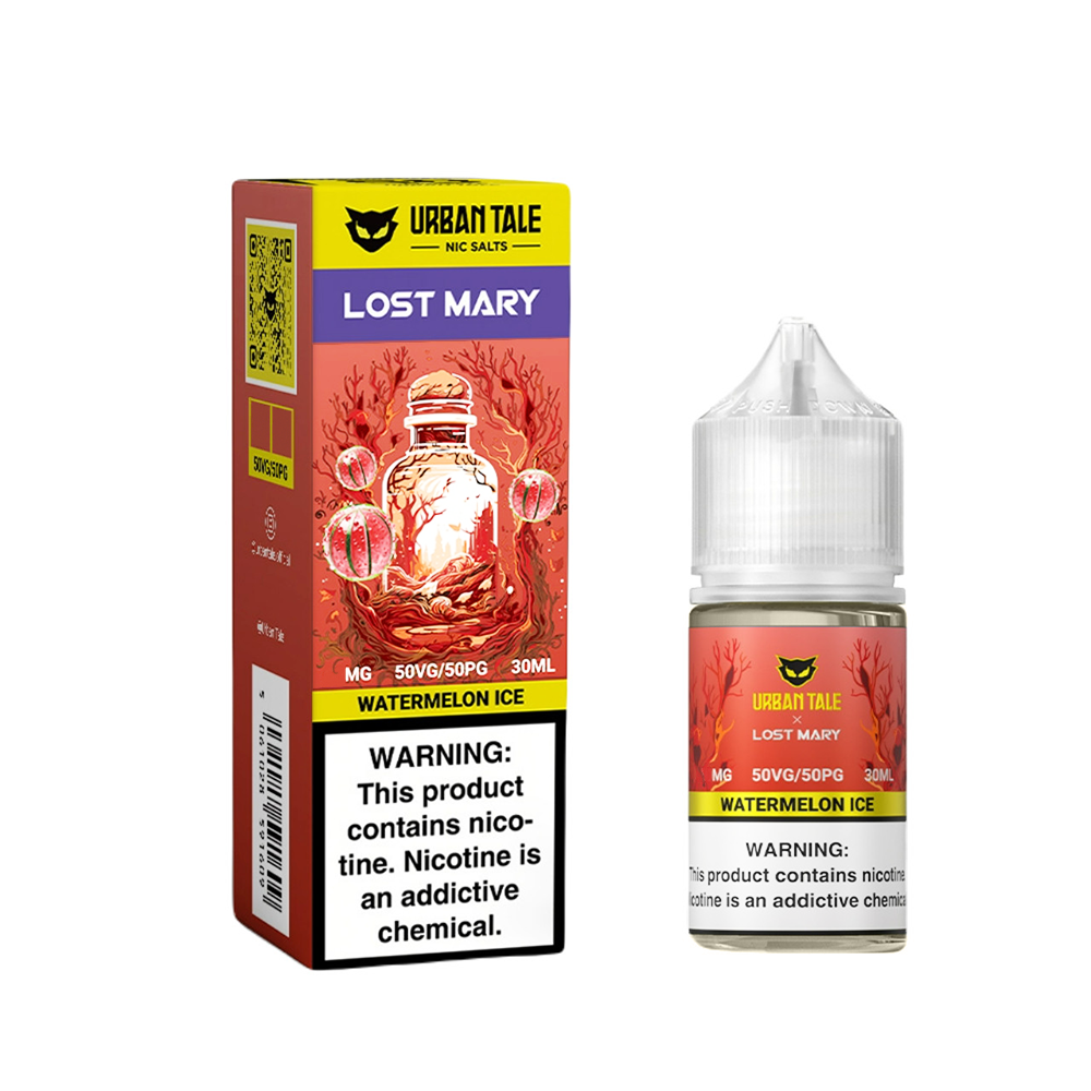 Watermelon Ice | Urban Tale Lost Mary Salts | 30mL bottle with packaging