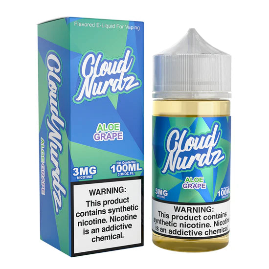 Aloe Grape by Cloud Nurdz Series E-Liquid 100mL (Freebase)