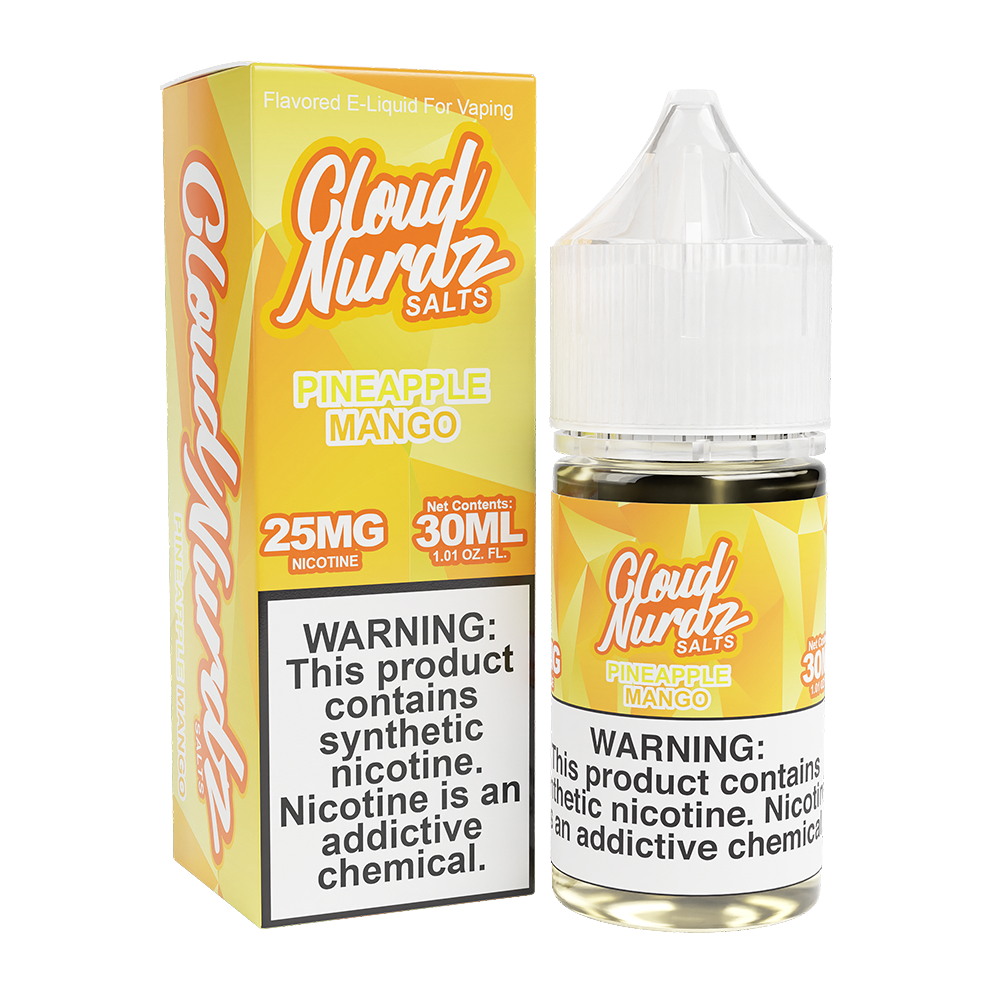 Pineapple Mango | Cloud Nurdz Salts | 30mL 25mg bottle with packaging