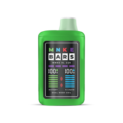 MNKE Bars XL ZERO | 25000 Puffs | 18mL | 0mg - Watermelon Gummy