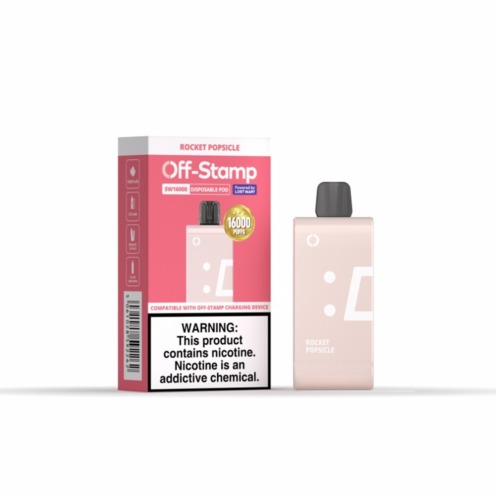 Off Stamp | 50mg | 16000Puff | 17mL | SW16000 - Rocket Popsicle with packaging