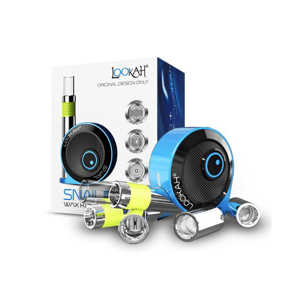 Lookah Snail 2.0 Kit – 510 Battery Mod plus 510 Wax Carts | Blue