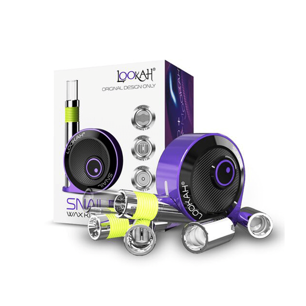 Lookah Snail 2.0 Kit – 510 Battery Mod plus 510 Wax Carts | Purple