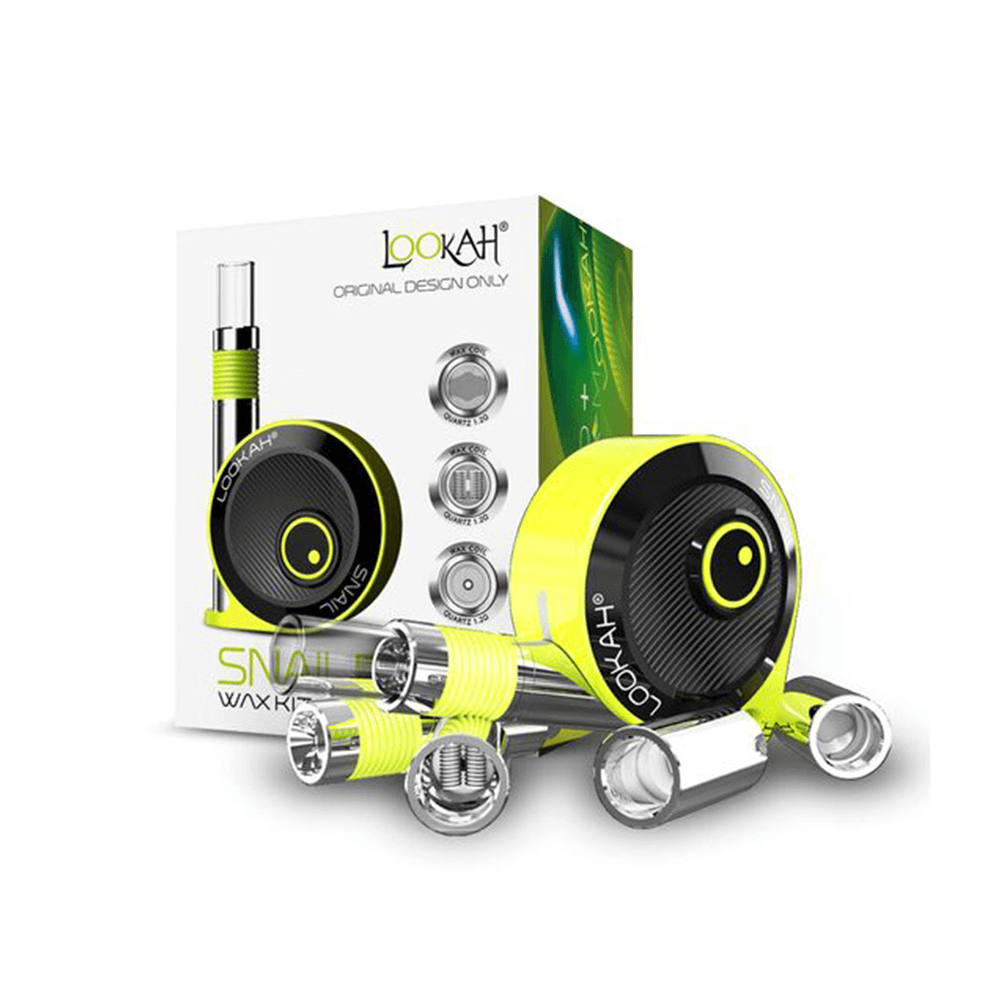Lookah Snail 2.0 Kit – 510 Battery Mod plus 510 Wax Carts | Yellow