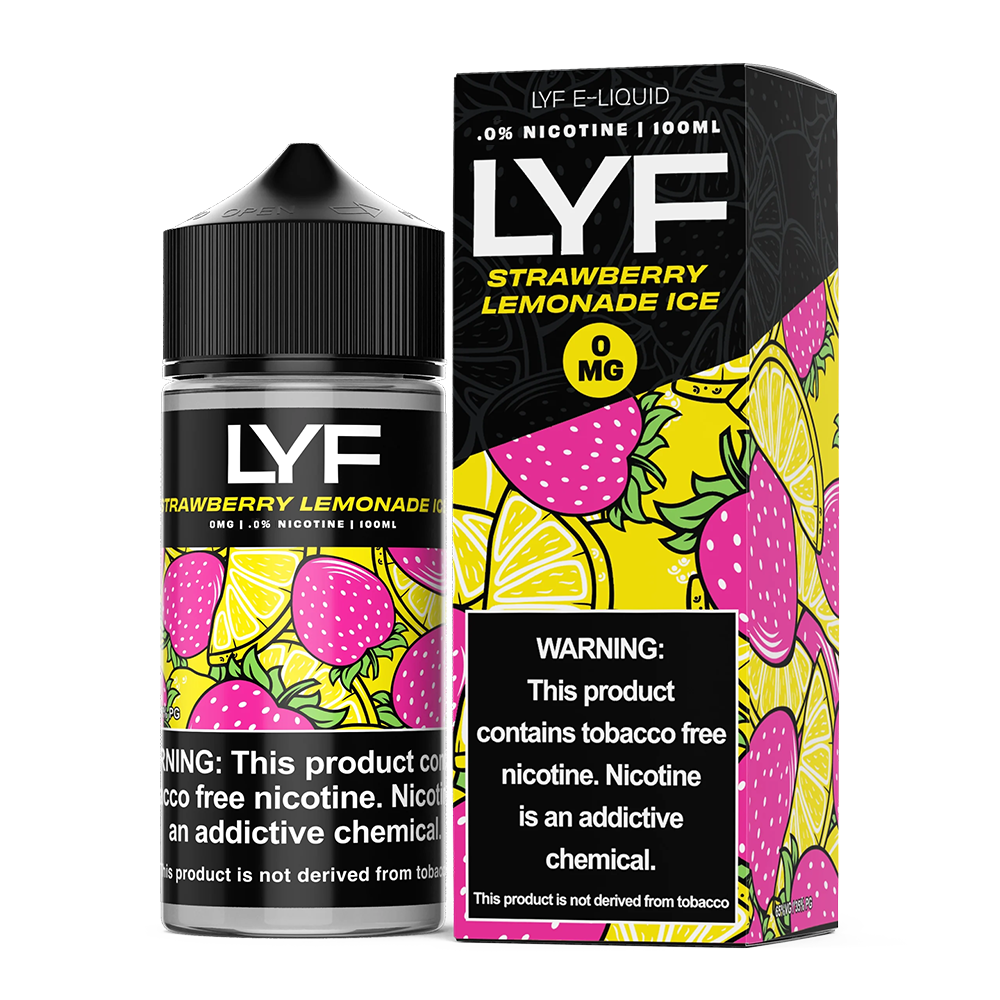 Strawberry Lemonade Ice by Lyf 100mL with packaging