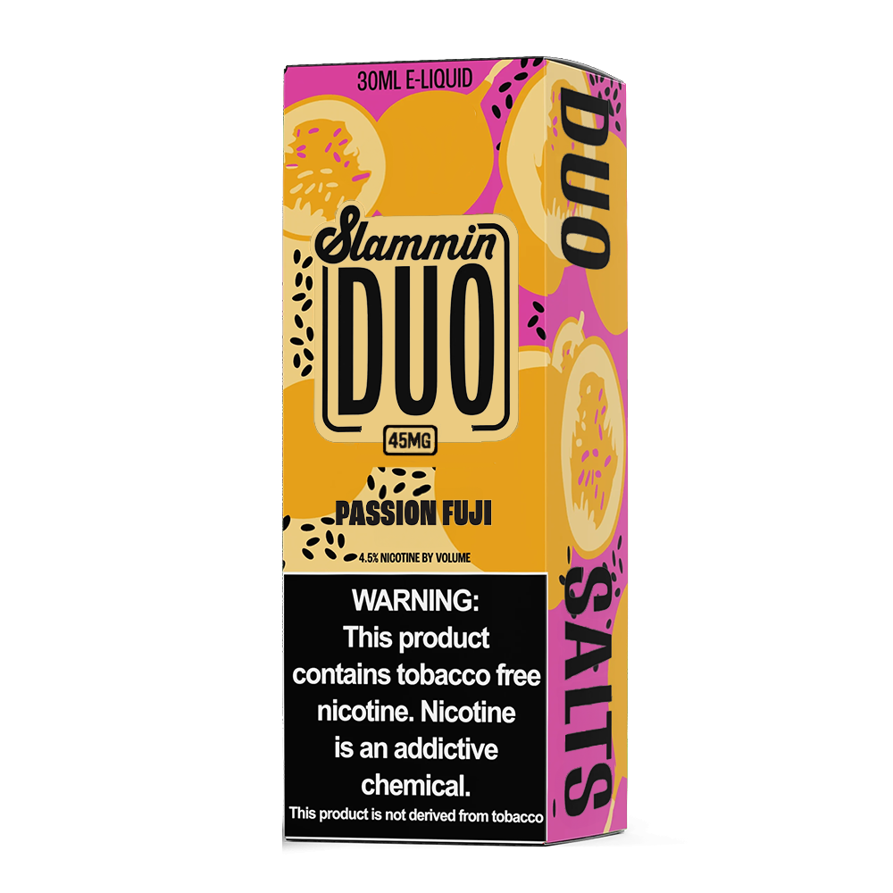 Passionfruit Fuji by Slammin Duo Salts 30mL packaging only