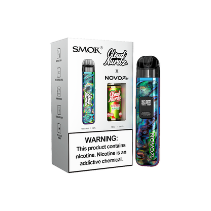 Collab Bundle – SMOK Novo Pro Device + Daddy’s Vapor 10mL Juice Color:  Rainbow - Flavor: Cherry Apple