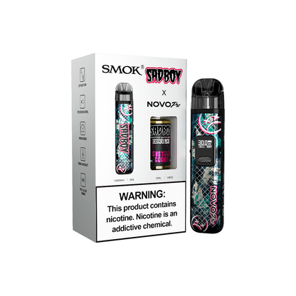 Collab Bundle – SMOK Novo Pro Device + Daddy’s Vapor 10mL Juice Color:  Sad Boy - Flavor: Custard Cookie
