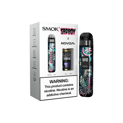 Collab Bundle – SMOK Novo Pro Device + Daddy’s Vapor 10mL Juice Color:  Sad Boy - Flavor: Unicorn Tears