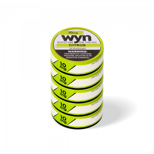 WYN Nicotine Pouches (20ct Can)(5-Can Pack) | Citrus 