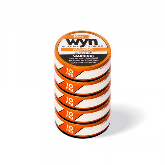 WYN Nicotine Pouches (20ct Can)(5-Can Pack) | Mango