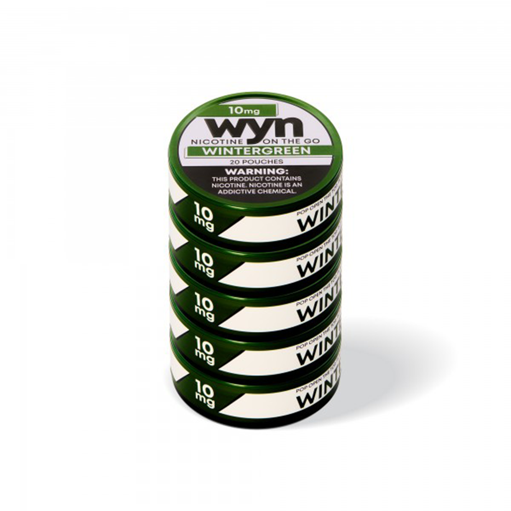 WYN Nicotine Pouches (20ct Can)(5-Can Pack) | Wintergreen