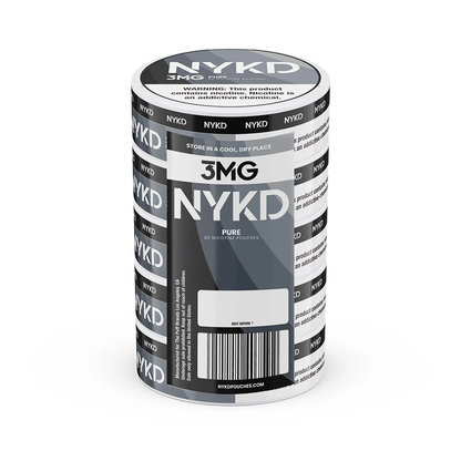 NYKD Nicotine Pouches (20ct Can)(5-Can Pack) | Pure