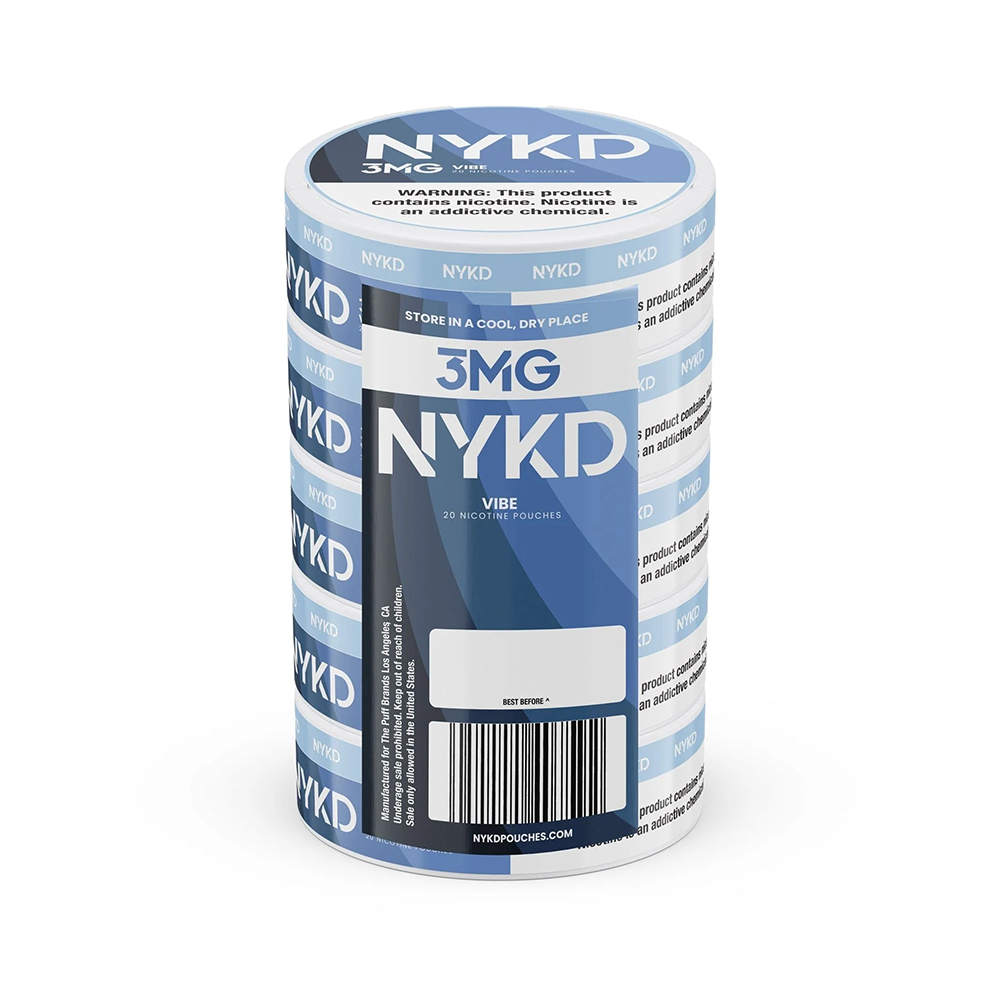 NYKD Nicotine Pouches (20ct Can)(5-Can Pack) | Vibe