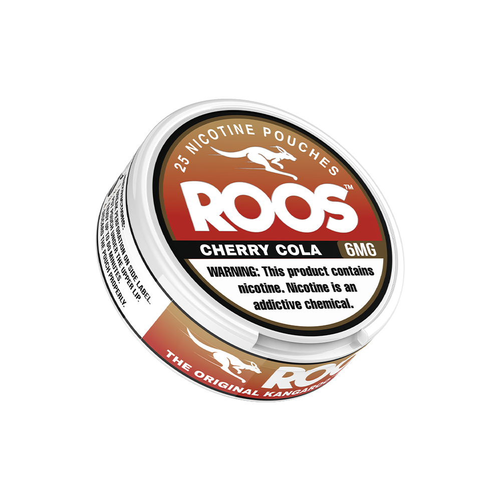 Cherry Cola by Roos Nicotine Pouches (25ct Can)(5-Can Pack) | Cherry Cola 6mg