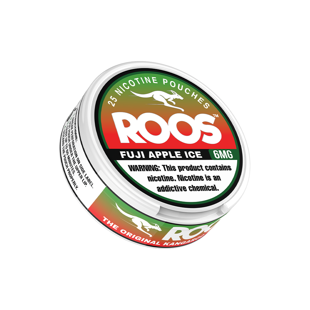 Roos Nicotine Pouches (25ct Can)(5-Can Pack) | Fuji Apple Ice 6mg