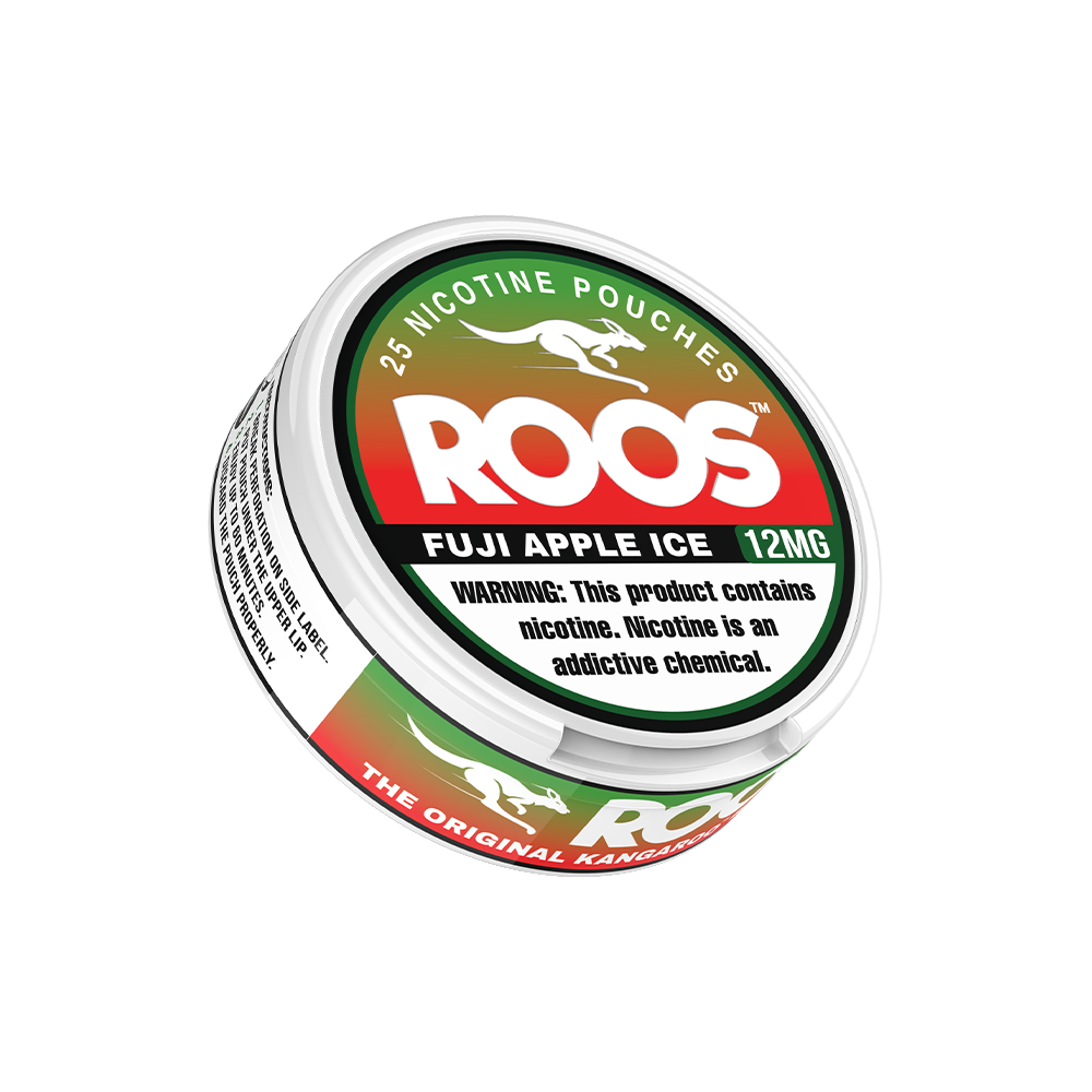 Roos Nicotine Pouches (25ct Can)(5-Can Pack) | Fuji Apple Ice 12mg