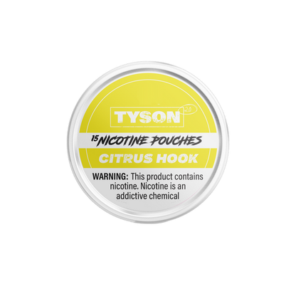 Tyson 2.0 - Nicotine Pouches (15ct Can)(5-Can Pack) | Citrus Hook