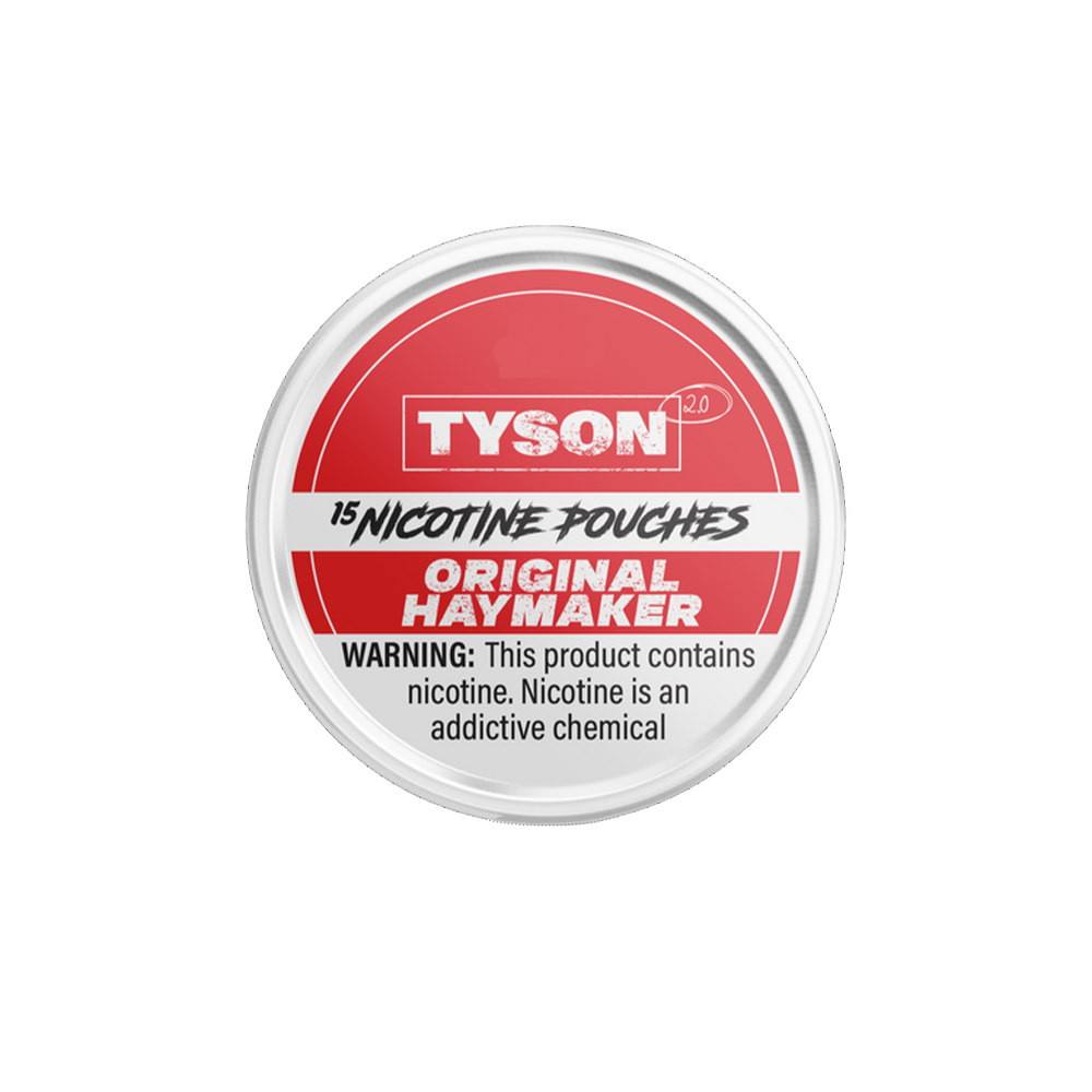 Tyson 2.0 - Nicotine Pouches (15ct Can)(5-Can Pack) | Original Haymaker