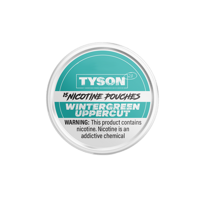 Tyson 2.0 - Nicotine Pouches (15ct Can)(5-Can Pack) | Wintergreen Uppercut